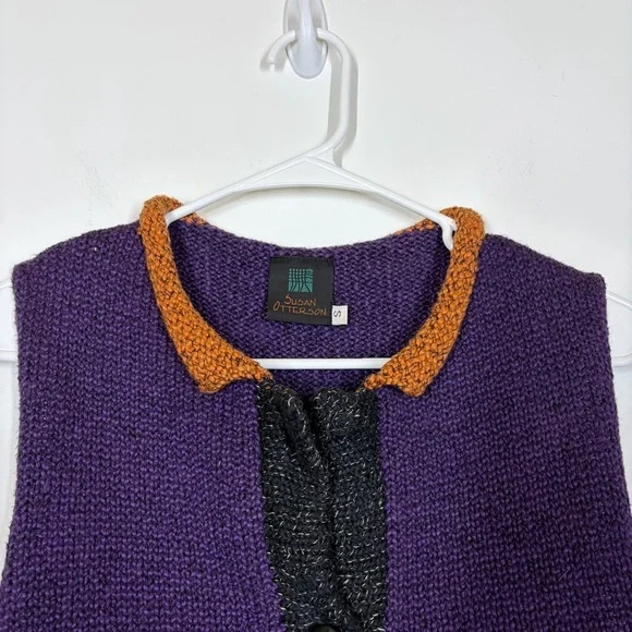 VTG Susan Otterson Knit Vest Size Small - Picture 7 of 10